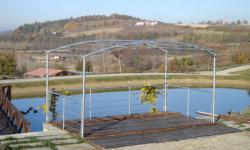 Gazebo in ferro zincato centinato