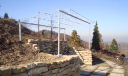 Gazebo in ferro zincato centinato