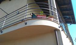 Ringhiera balcone in stile moderno 