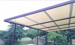 Tenda da sole con struttura in ferro